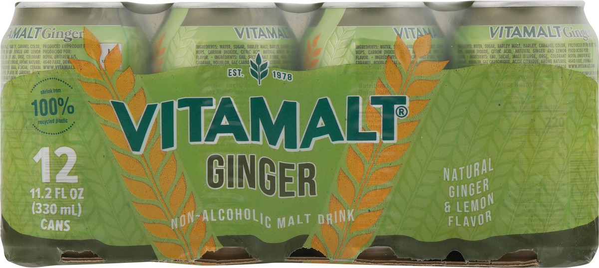 slide 5 of 13, Vita Malt Non-Alcoholic Ginger Malt Drink 12 - 11.2 fl oz Cans, 12 ct