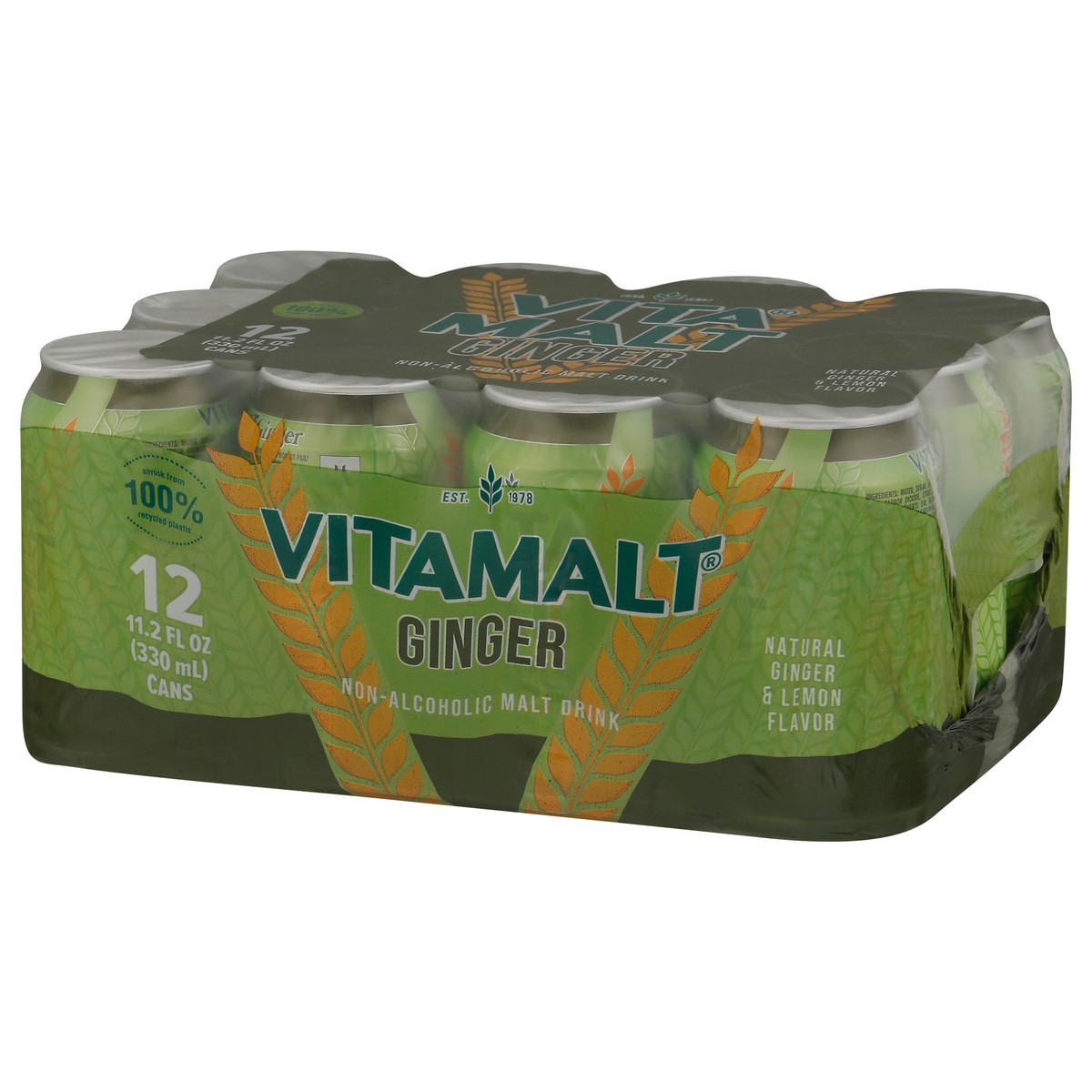 slide 7 of 13, Vita Malt Non-Alcoholic Ginger Malt Drink 12 - 11.2 fl oz Cans, 12 ct