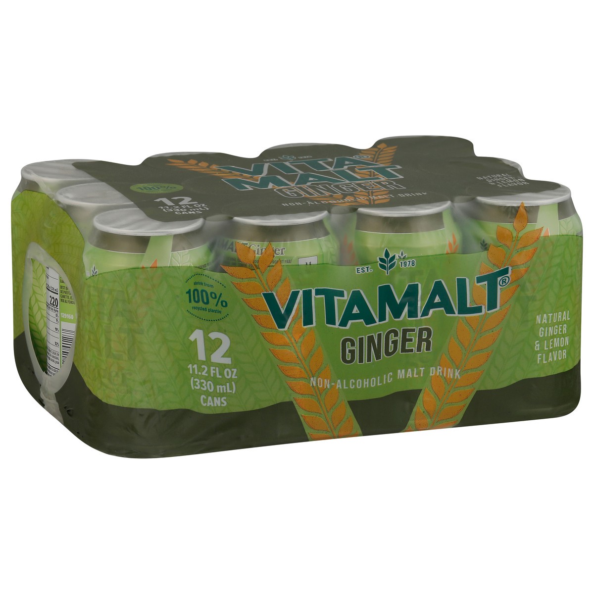 slide 8 of 13, Vita Malt Non-Alcoholic Ginger Malt Drink 12 - 11.2 fl oz Cans, 12 ct