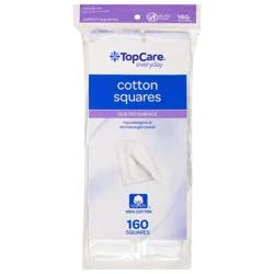 TopCare Everyday Quilted Surface Cotton Squares 160 ea