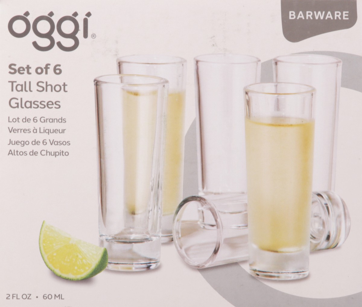 slide 10 of 12, Oggi Tall Shot Glasses 6 Pieces 1 ea, 1 ct