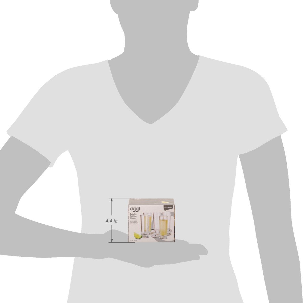 slide 9 of 12, Oggi Tall Shot Glasses 6 Pieces 1 ea, 1 ct