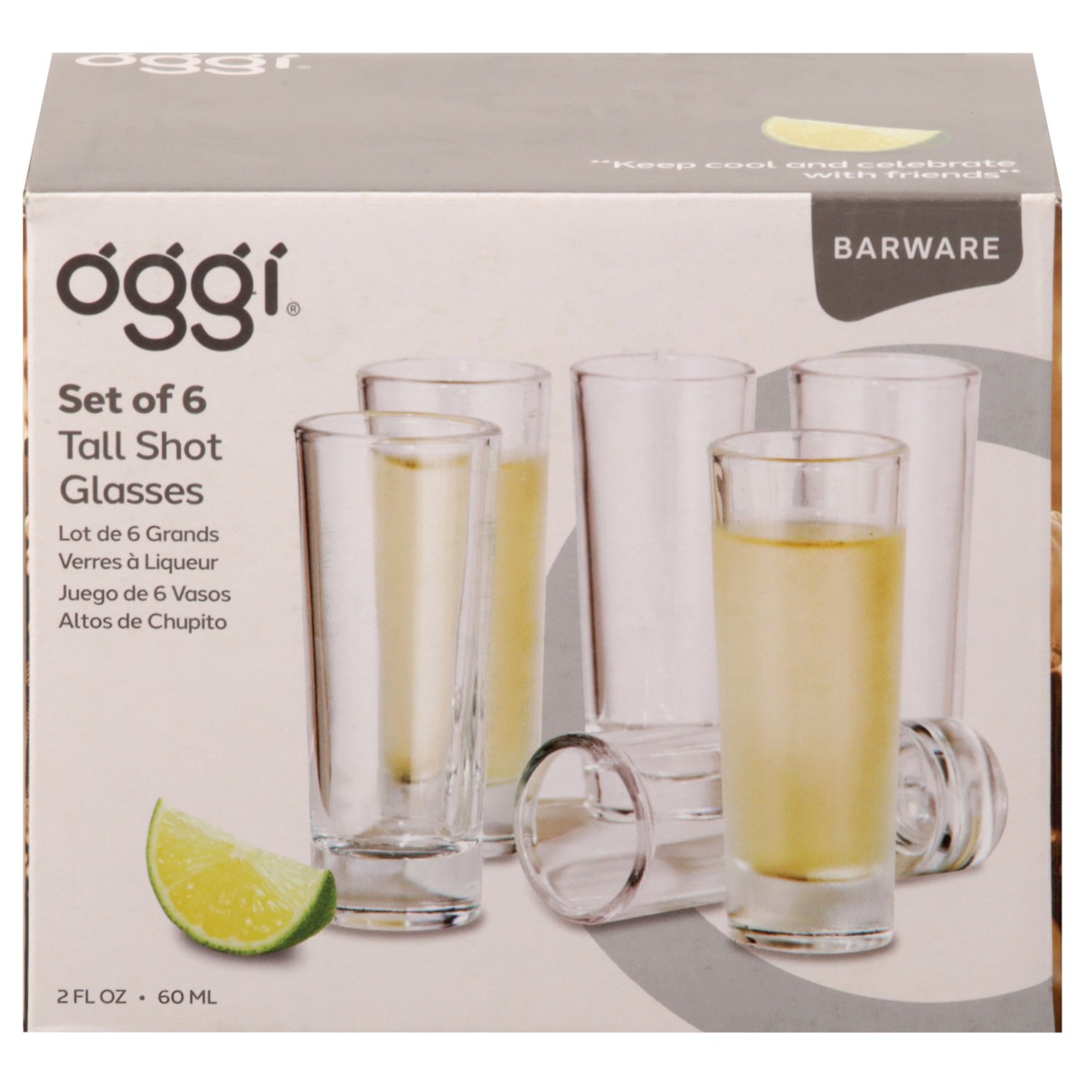 slide 4 of 12, Oggi Tall Shot Glasses 6 Pieces 1 ea, 1 ct