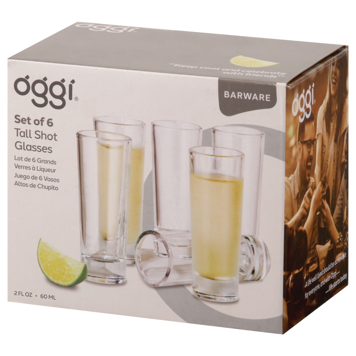 slide 6 of 12, Oggi Tall Shot Glasses 6 Pieces 1 ea, 1 ct