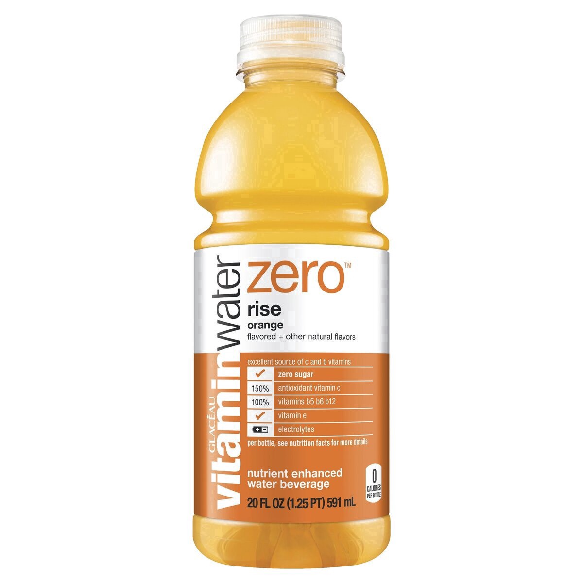 slide 27 of 34, vitaminwater zero sugar rise Bottle- 20 fl oz, 20 fl oz