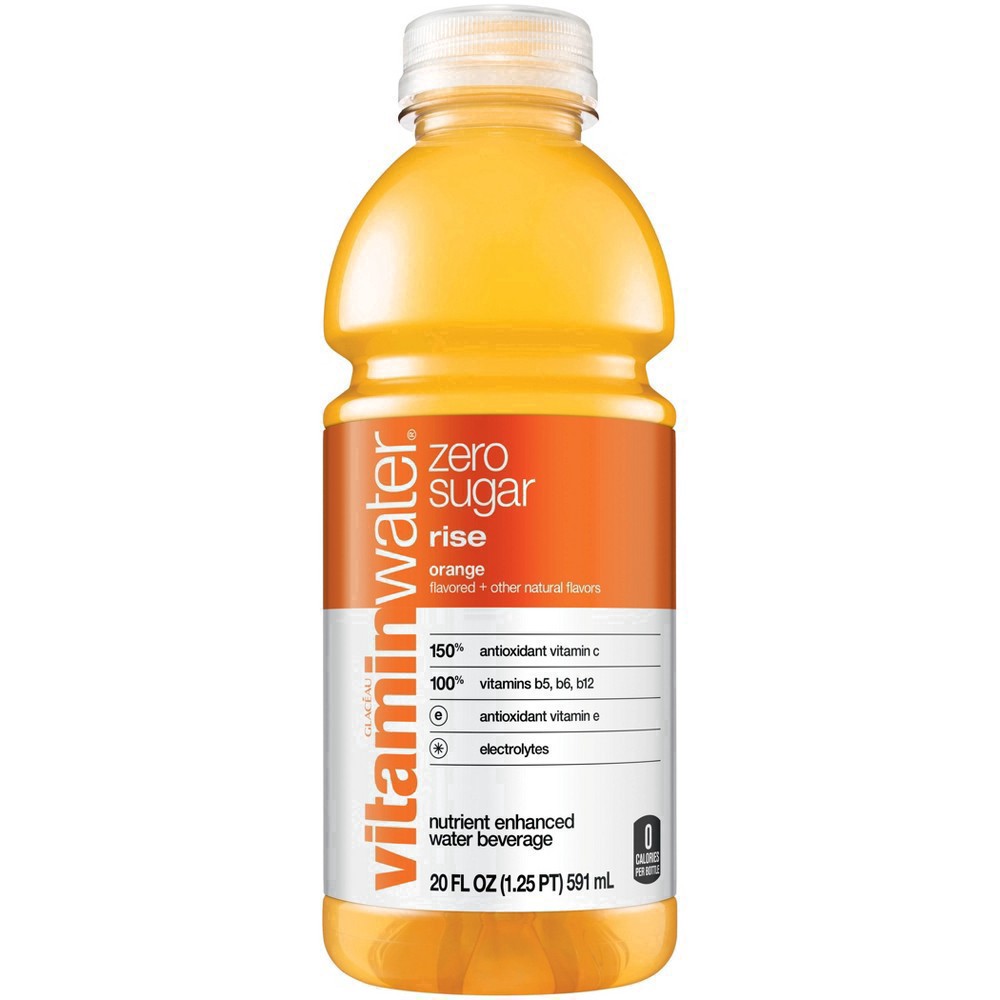 slide 16 of 34, vitaminwater zero sugar rise Bottle, 20 fl oz, 20 fl oz