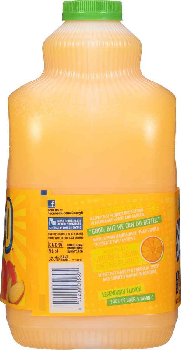 slide 9 of 9, Sunny D Sunnyd Mango Juice Drink, 1 Gallon Bottle, 1 gal