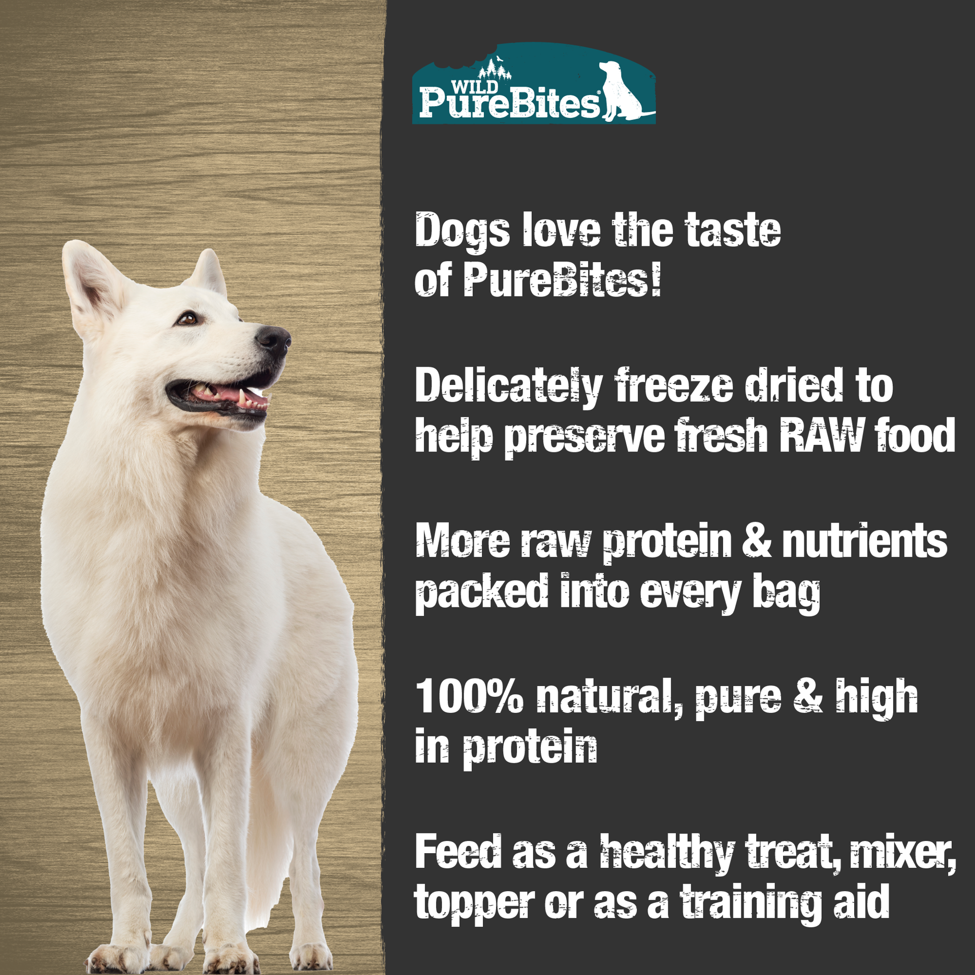 slide 5 of 5, PureBites Freeze Dried Smelt Dog Treats 60g | 1 Ingredient | Made in USA, 60 gram