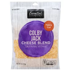 Essential Everyday Cheese Blend, Colby Jack, Fancy Cut