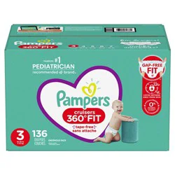 Pampers Cruisers 360 Fit Diapers, Size 3