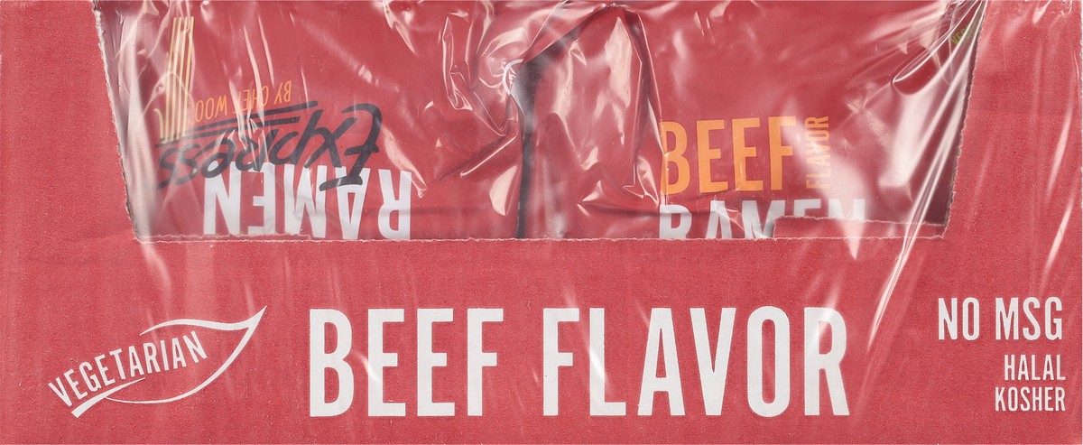 slide 10 of 13, Ramen Express by Chef Woo Beef Flavor Ramen 12 - 3 oz Packs, 12 ct