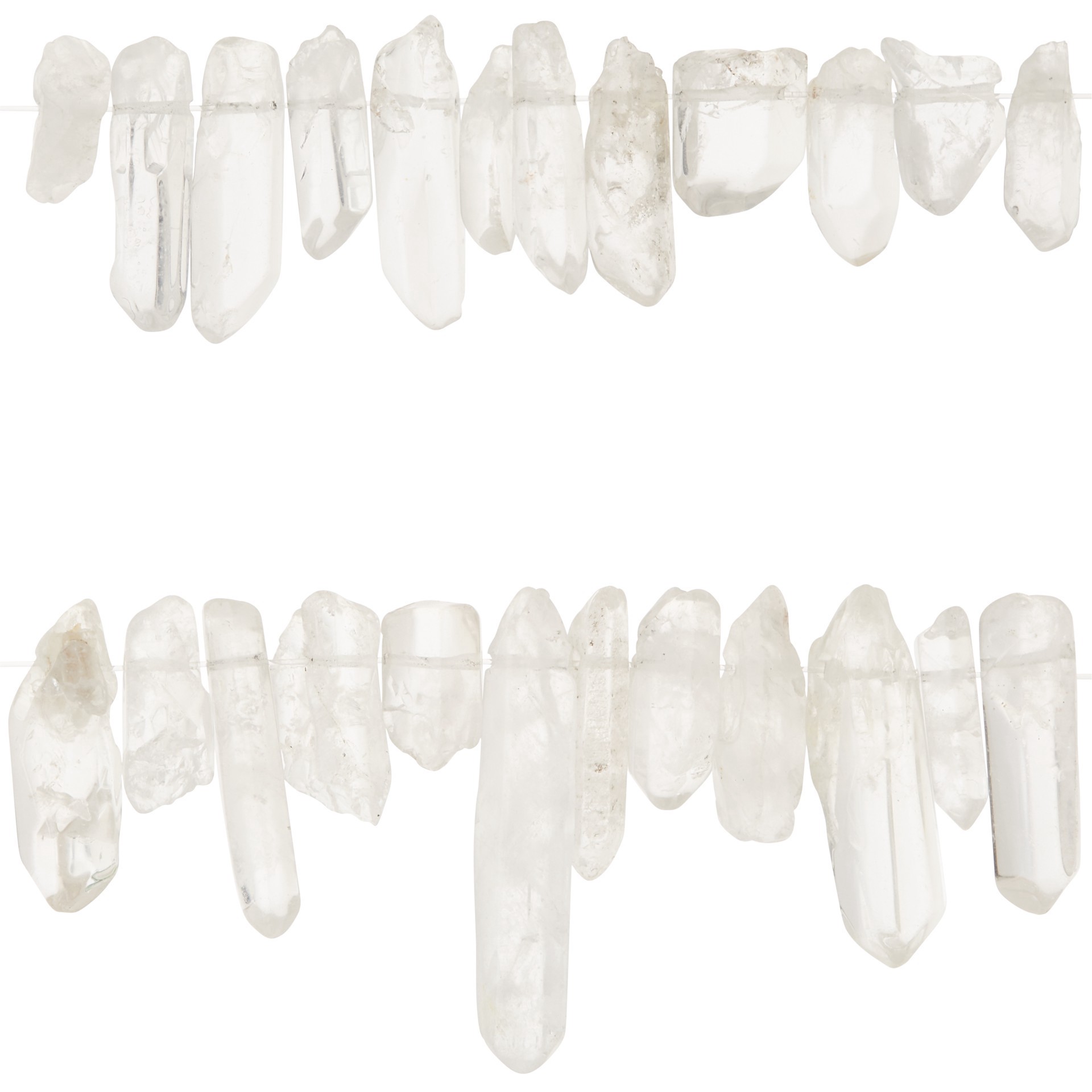 slide 3 of 3, Crystal Quartzite Wand Beads By Bead Landing, 14mm-30mm