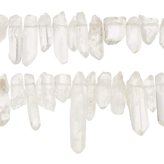 slide 1 of 3, Crystal Quartzite Wand Beads By Bead Landing, 14mm-30mm
