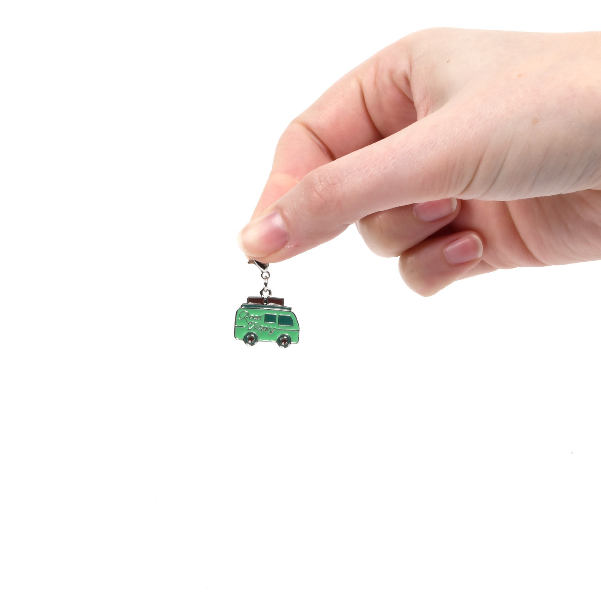 slide 4 of 6, Green Road Trip Van Charm By Bead Landing, 18mm x 17mm