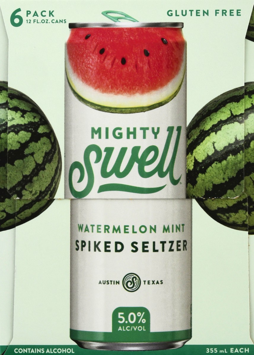 slide 2 of 13, Mighty Swell Watermelon Mint Spiked Seltzer 6 ea, 6 ct