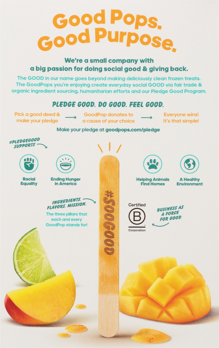 slide 5 of 9, GoodPop Mango Chile Organic Frozen Fruit Bars, 4 Ct, 4 ct