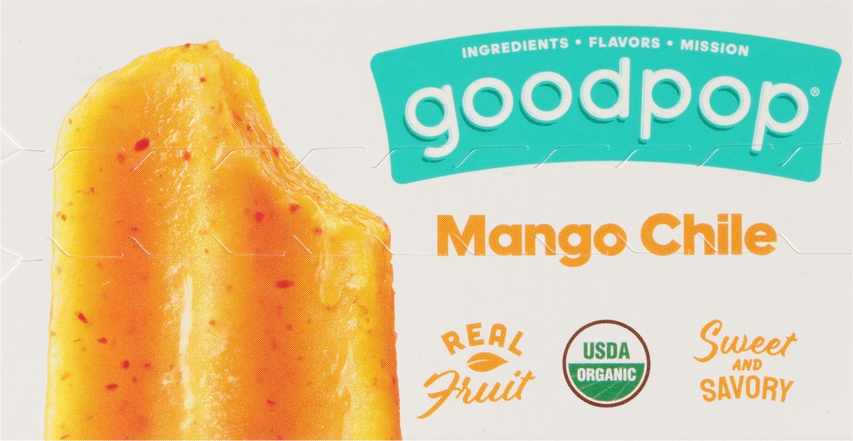 slide 8 of 9, GoodPop Mango Chile Organic Frozen Fruit Bars, 4 Ct, 4 ct