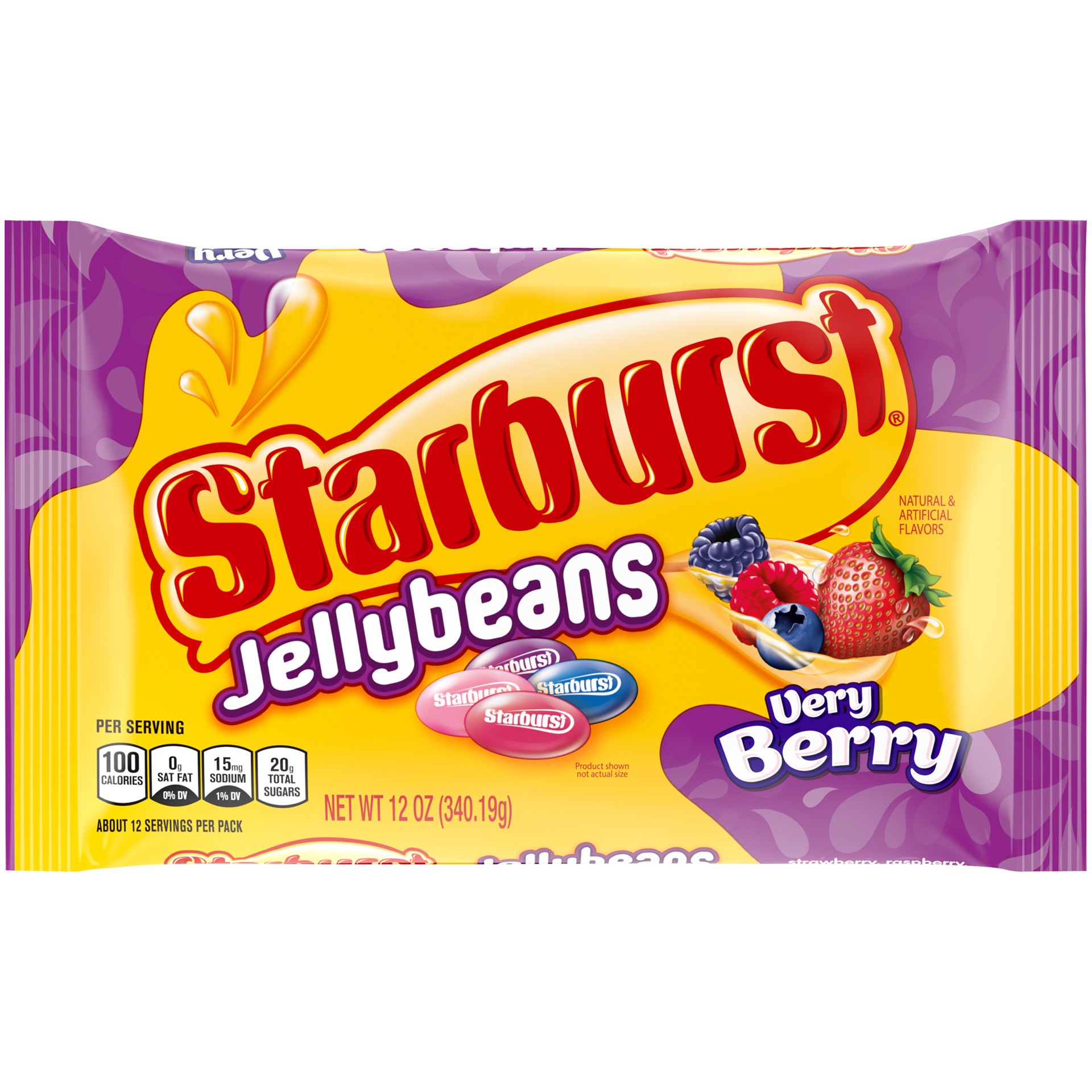 slide 1 of 8, STARBURST Very Berry Jelly Beans Easter Candy Gifts, 12 oz, 12 oz