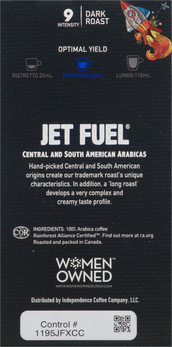 slide 9 of 9, Independence Coffee Co. Jet Fuel Espresso Dark Roast Complex and Creamy Coffee - 10 ct, 10 ct