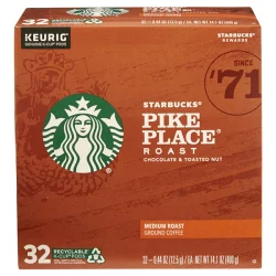 Starbucks Pike Place Medium Roast Coffee - Keurig K-Cup Pods - 32 ct