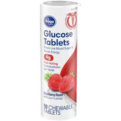 Kroger Strawberry Glucose Chewable Tablets