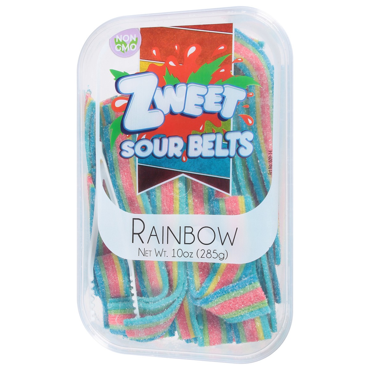 slide 3 of 9, Zweet Belts Sour Rainbow, 10 oz