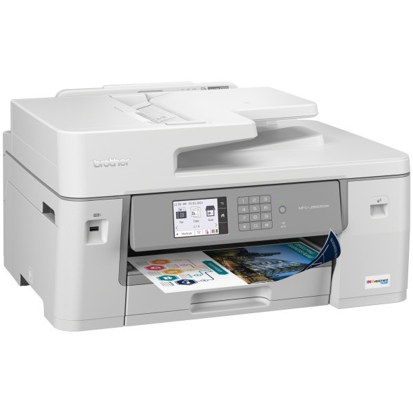 slide 2 of 7, Brother Inkvestment Tank Mfc-J5855Dw Color Inkjet All-In-One Printer With Ink, 1 ct