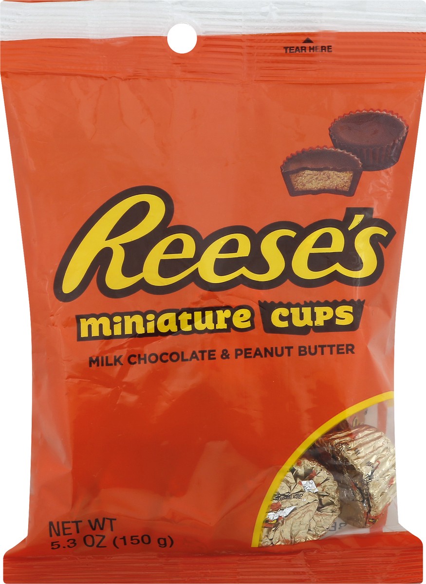 slide 6 of 10, Reese's Miniature Milk Chocolate & Peanut Butter Cups 5.3 oz, 5.3 oz