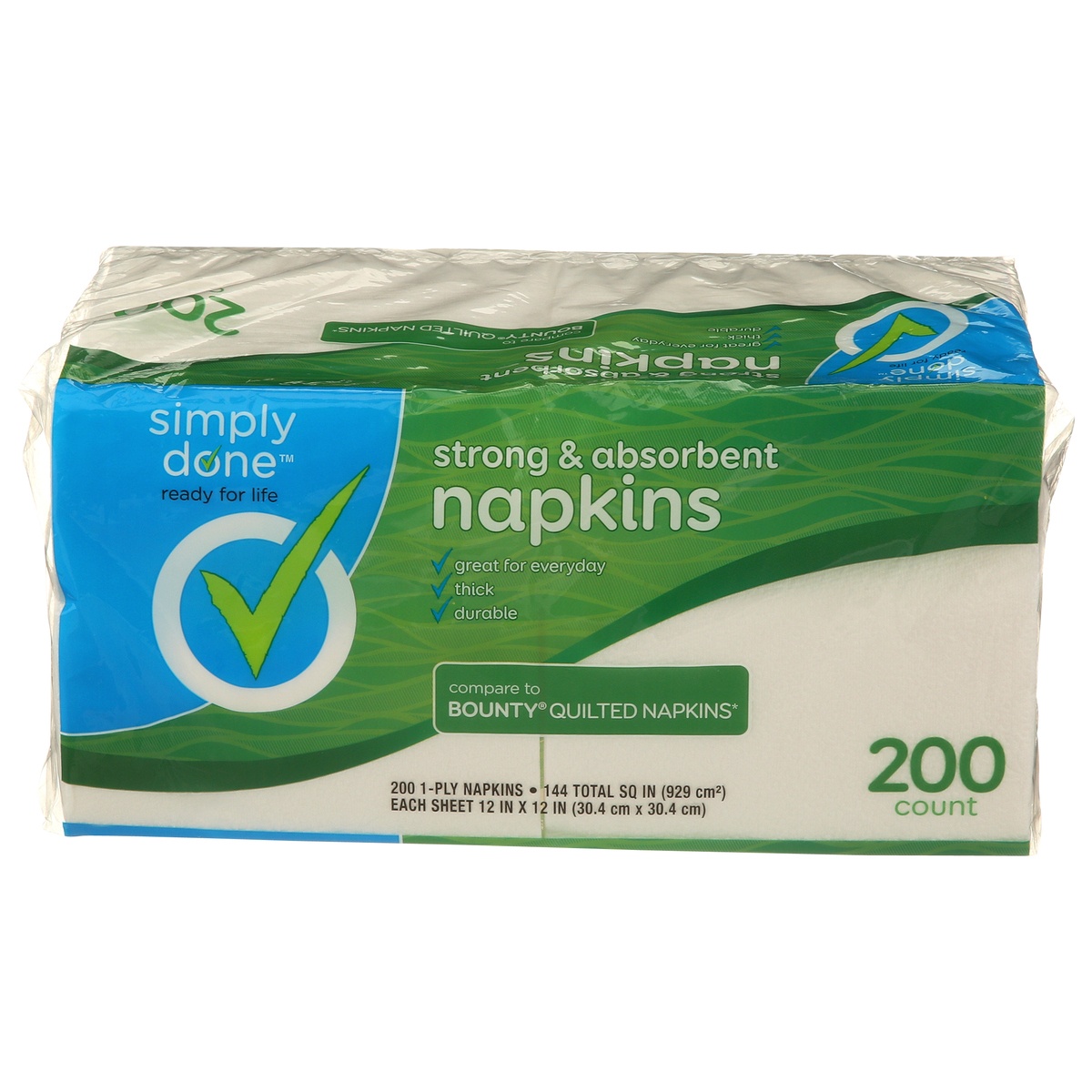 slide 1 of 1, Simply Done Premium Napkins, 200 ct