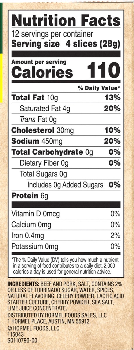 slide 8 of 9, HORMEL NATURAL CHOICE Hard Salami Double Pack, 12 oz