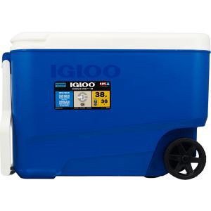 slide 1 of 1, Igloo Wheelie Cool Cooler, 38 Qt, 1 ct
