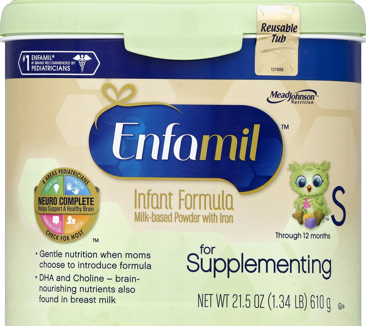 slide 2 of 2, Enfamil Infant Formula 21.5 oz, 21.5 oz