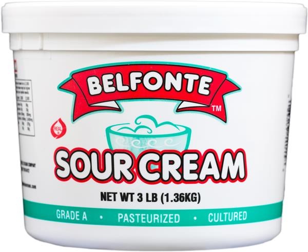 slide 1 of 1, Belfonte Sour Cream, 3 lb