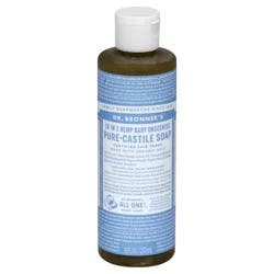 Dr. Bronner's 18-in-1 Hemp Pure-Castile Soap, Baby Unscented