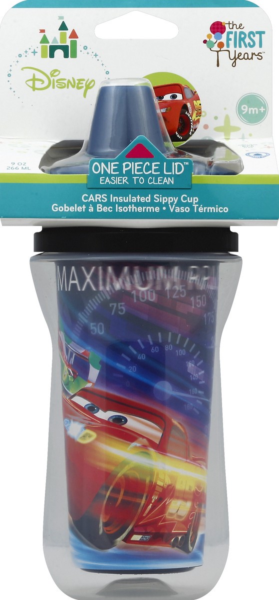 slide 2 of 2, The First Years Disney Cars Insulated Sippy Cup, 9 oz