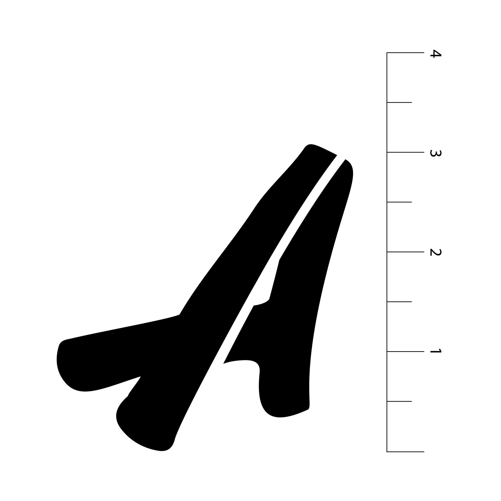 slide 3 of 4, 3" Handwritten Alphabet Stencils By Craft Smart, 3 in