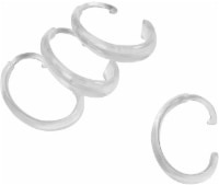 slide 1 of 1, Everyday Living Plastic Shower Curtain Hooks - Clear, 12 ct