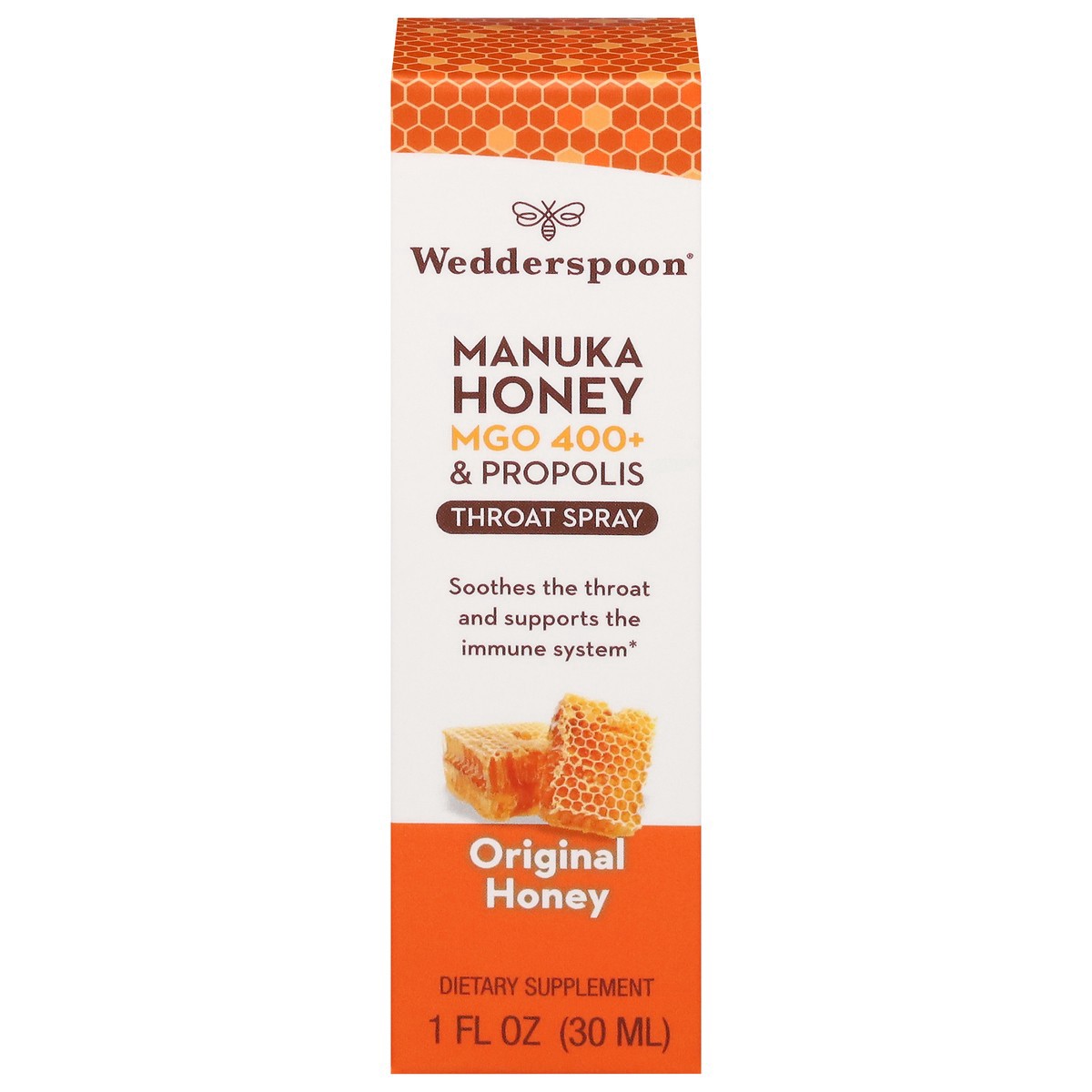 slide 1 of 14, Wedderspoon Propolis Throat Spray, 1 fl oz