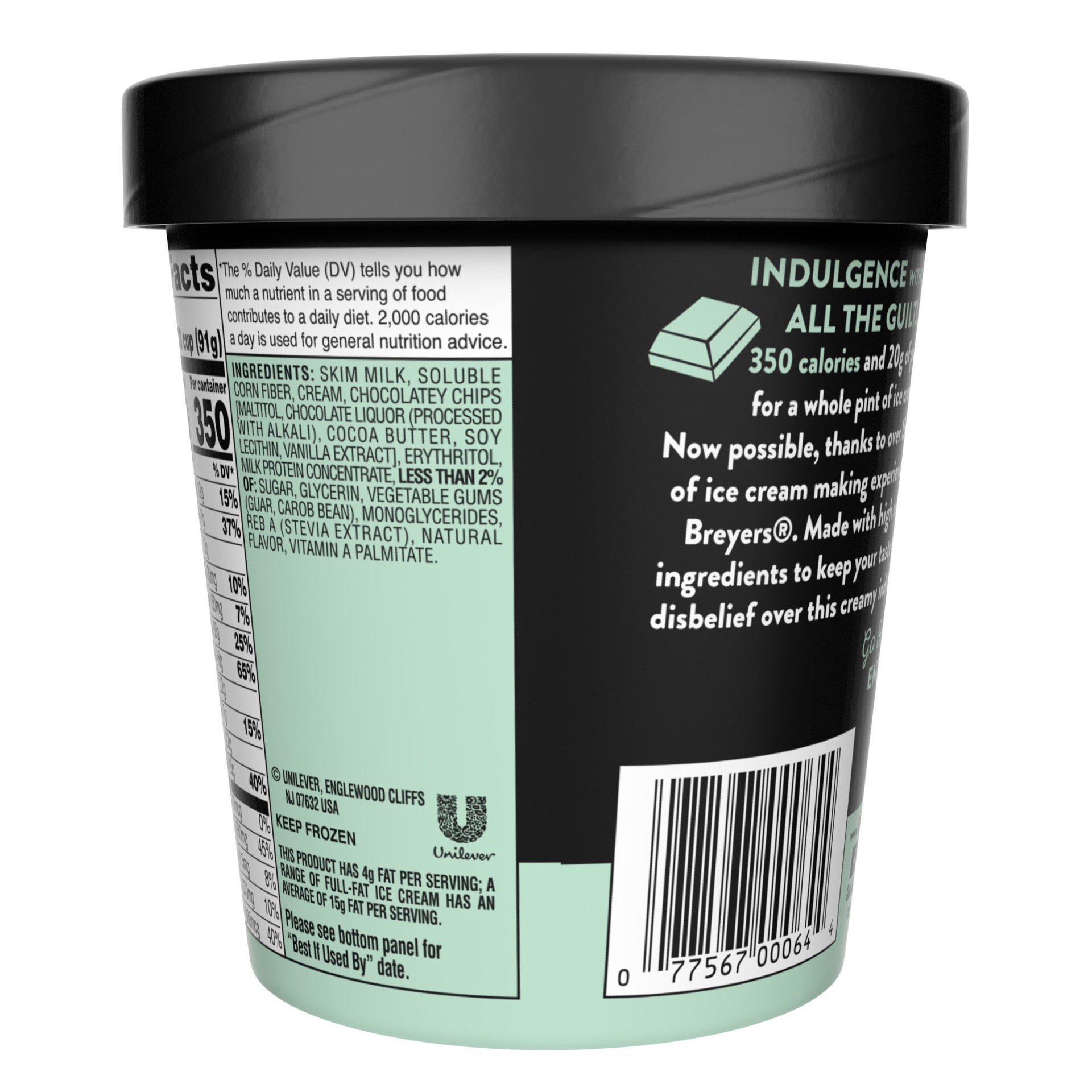 slide 3 of 4, Breyer's Breyers Mint Choc Chip Delights Ice Cream, 16 fl oz