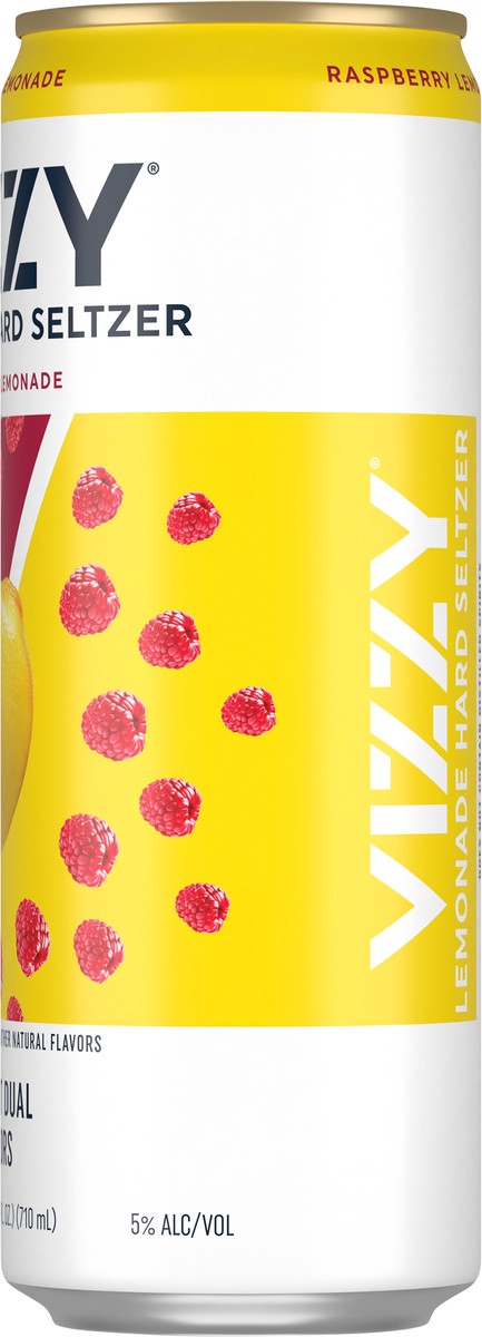 slide 4 of 7, Vizzy Raspberry Lemonade Hard Seltzer, Gluten Free, Seltzer Single, 24 FL OZ Can, 5% ABV, 24 fl oz
