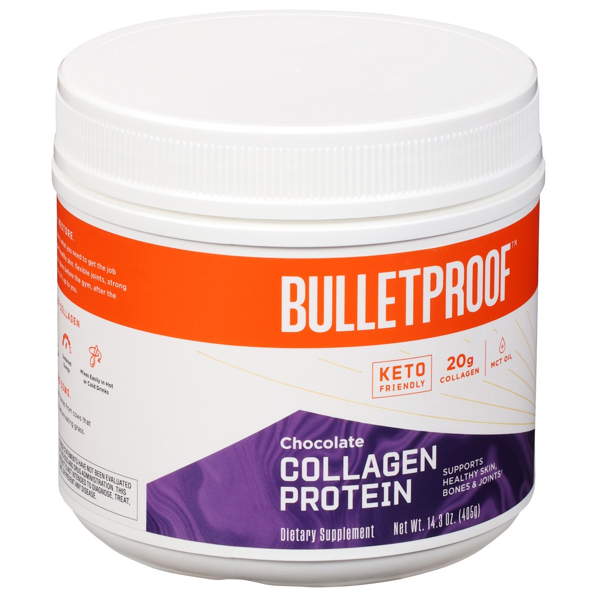 slide 4 of 9, Bulletproof Collagen Chocolate, 14.3 oz