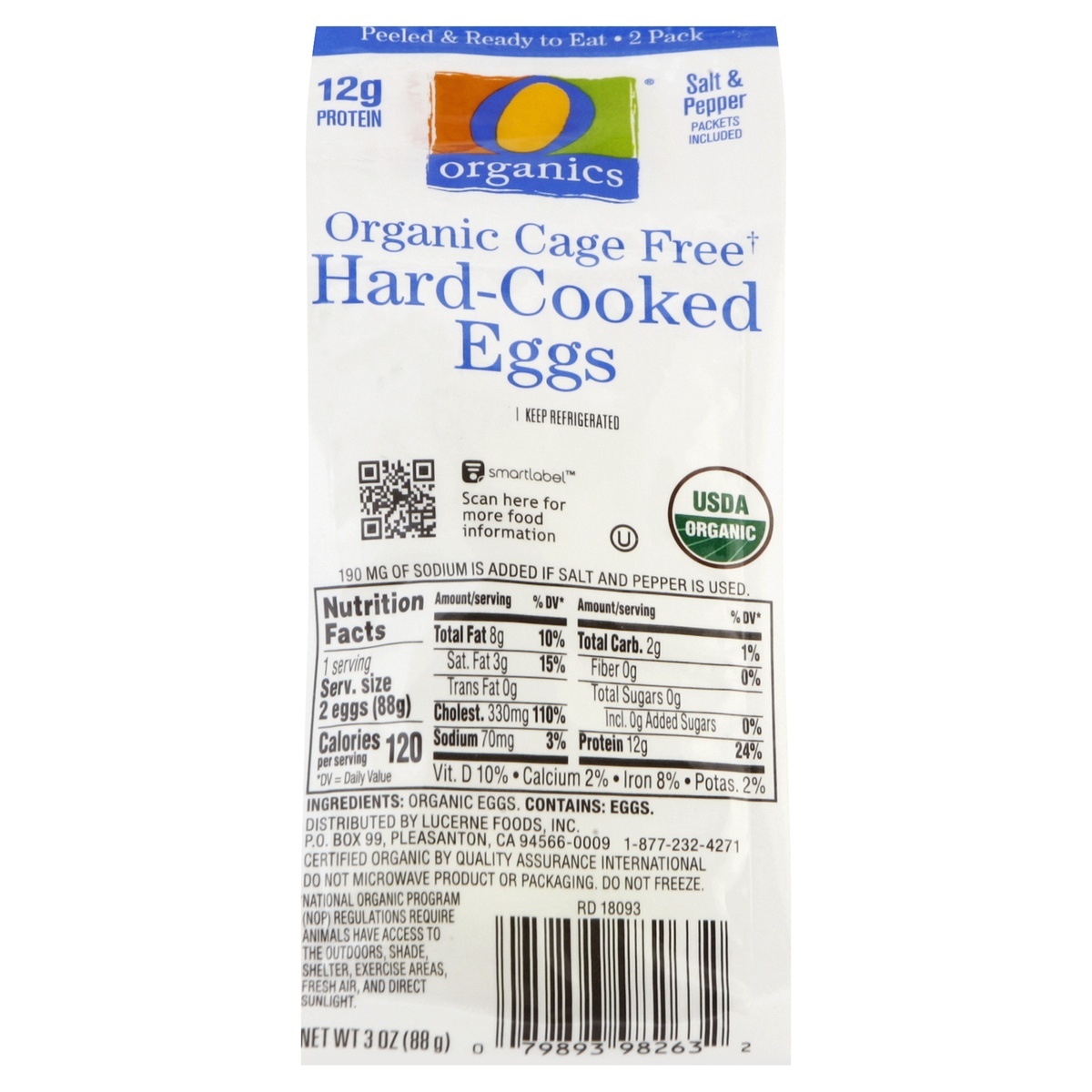 slide 1 of 5, Organics Eggs 2 ea, 2 ct