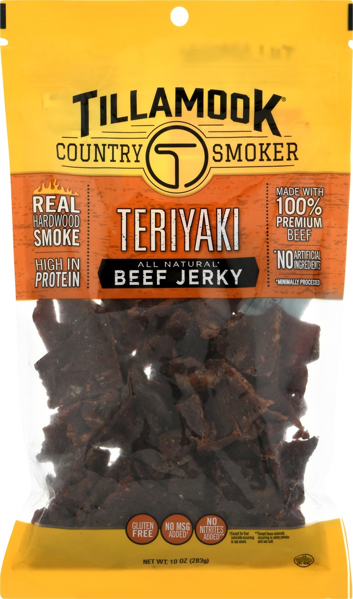 slide 8 of 9, Tillamook Country Smoker Teriyaki Beef Jerky 10 oz, 10 oz