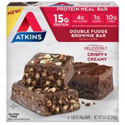 Atkins Protein Meal Bar, Double Fudge Brownie Bar