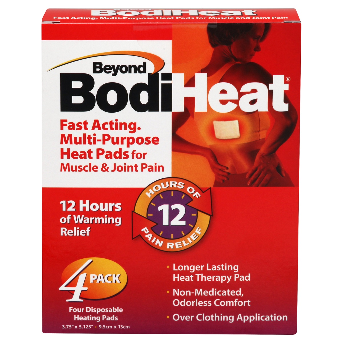 slide 1 of 1, Beyond Bodiheat Bodi Heat 12 Hour Heating Packs, 4 ct