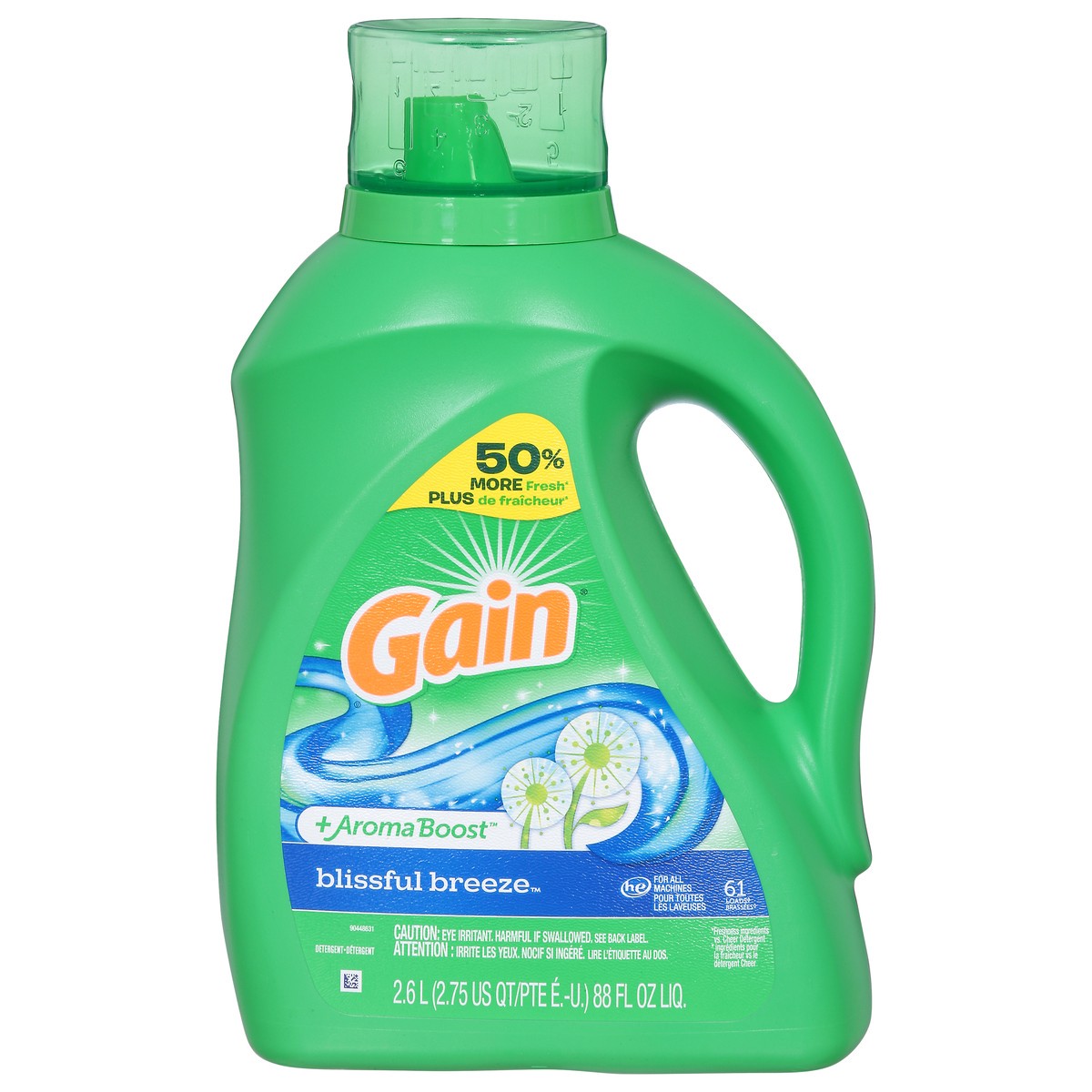 slide 9 of 14, Gain Blissful Breeze Detergent 88 fl oz, 88 fl oz