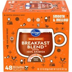 Kroger Mild Roast Breakfast Blend Coffee Pods