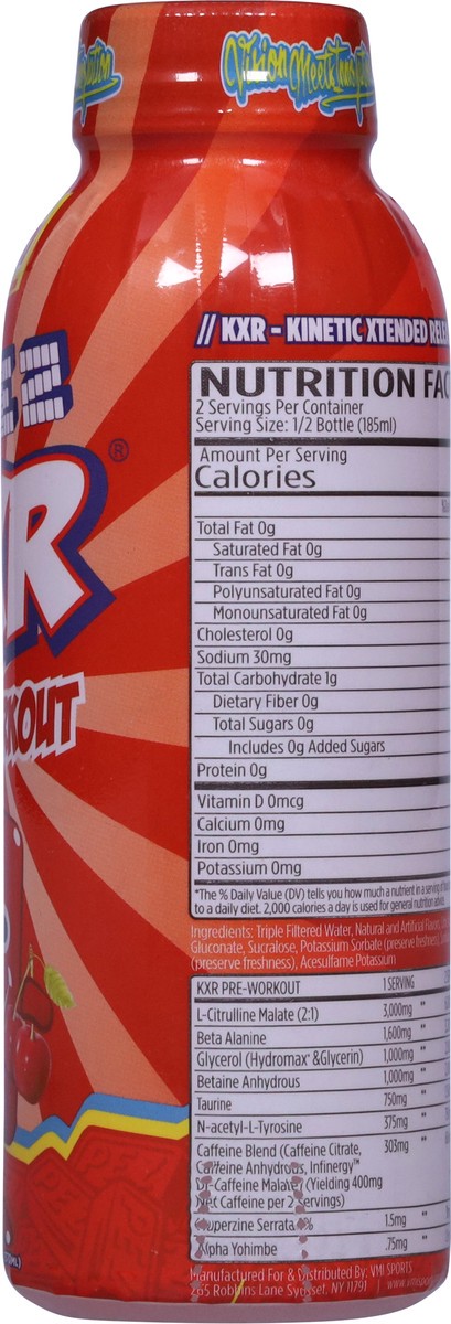 slide 9 of 14, PEZ KXR Cherry Pre-Workout 12.5 fl oz, 370 mg