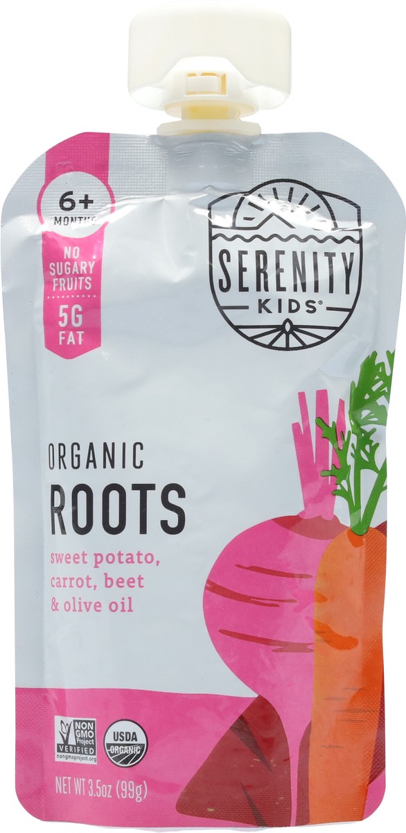 slide 6 of 9, Serenity Kids Organic Roots with Olive Oil Pouch, 3.5oz, 3.5 oz