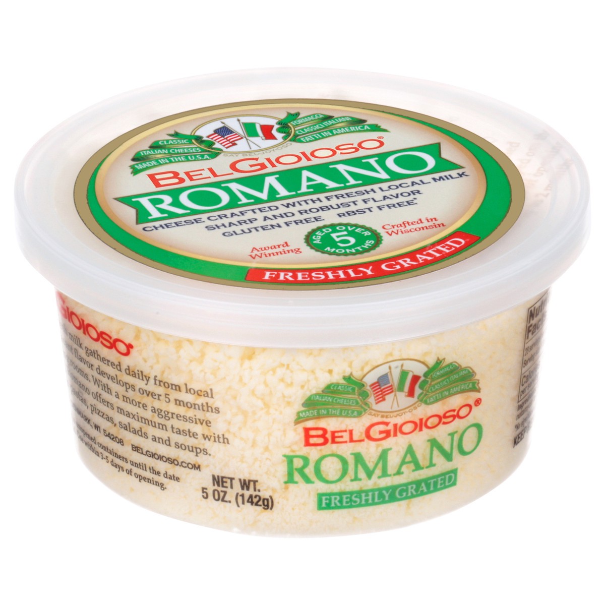 slide 2 of 12, BelGioioso Freshly Grated Romano Cheese 5 oz, 5 oz